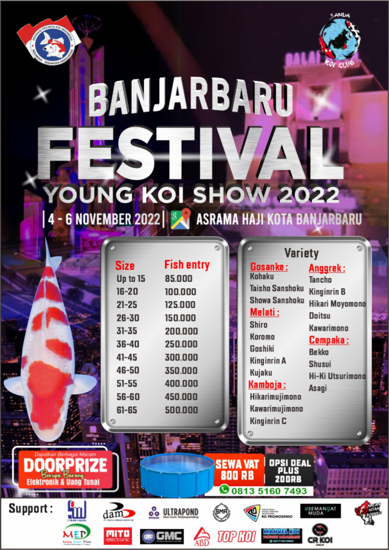 Banjar Baru Festival Young Koi Show 2022