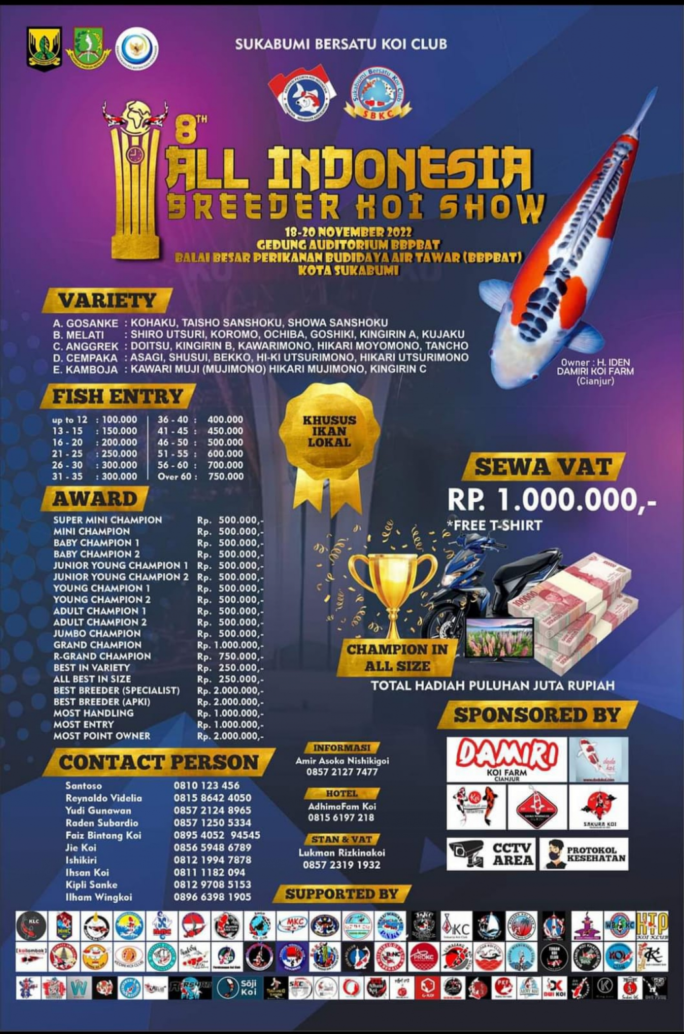 8th All Indonesia Breeder Koi Show